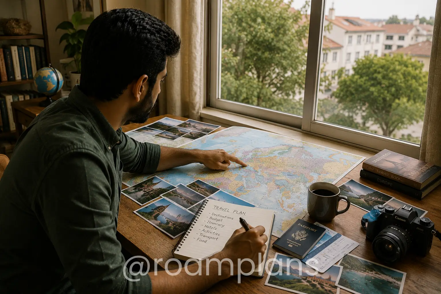 Traveler thinking about the type of trip experience they want