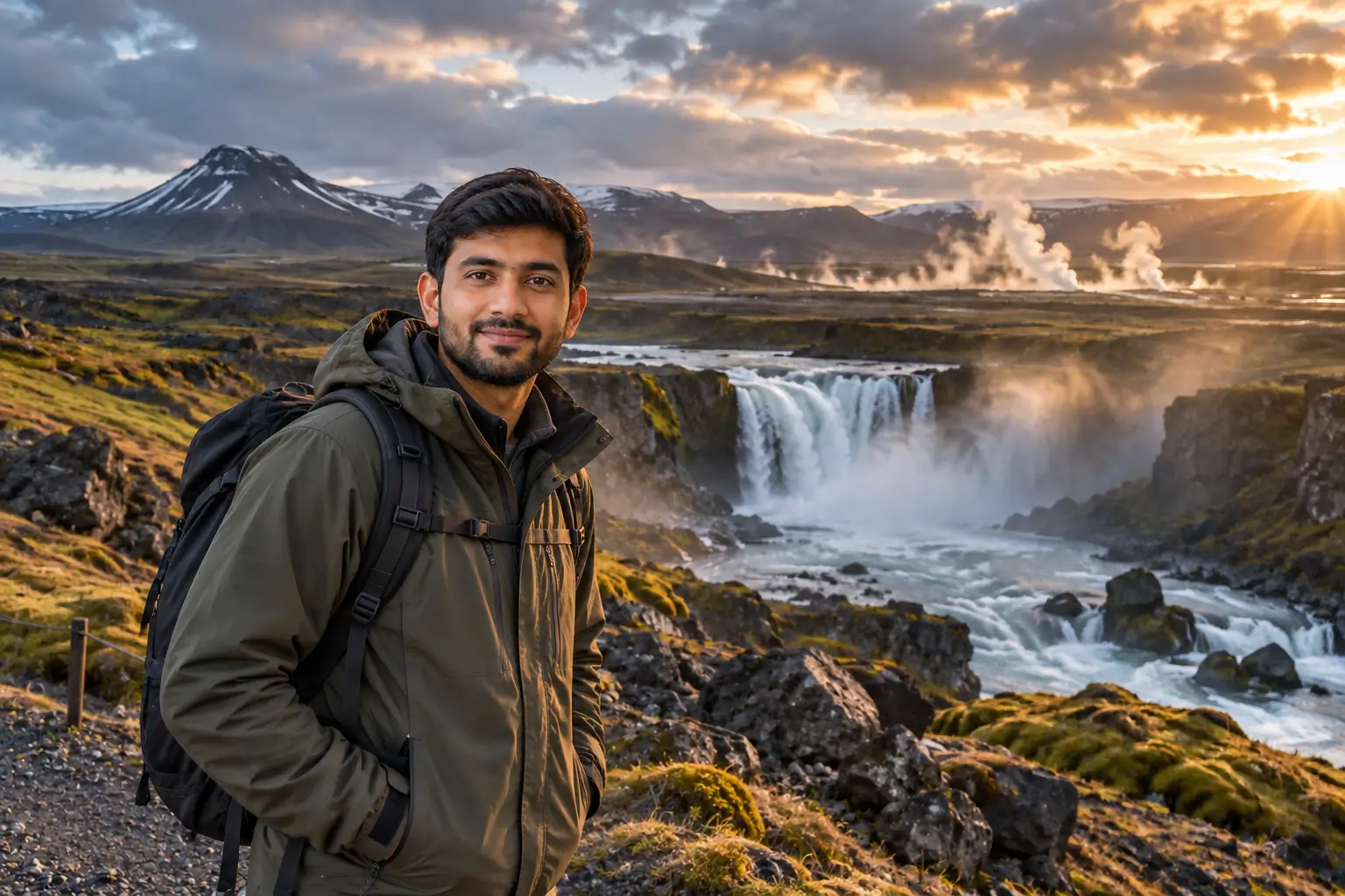 Five-day Iceland route through the Golden Circle and South Coast
