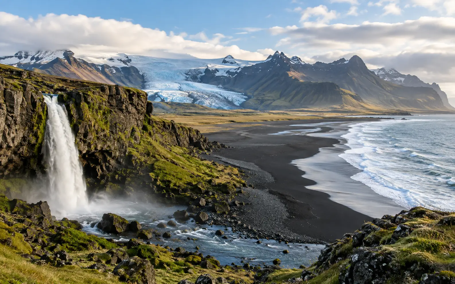 Iceland South Coast Guide: Waterfalls, Beaches and Glacier Stops visual overview