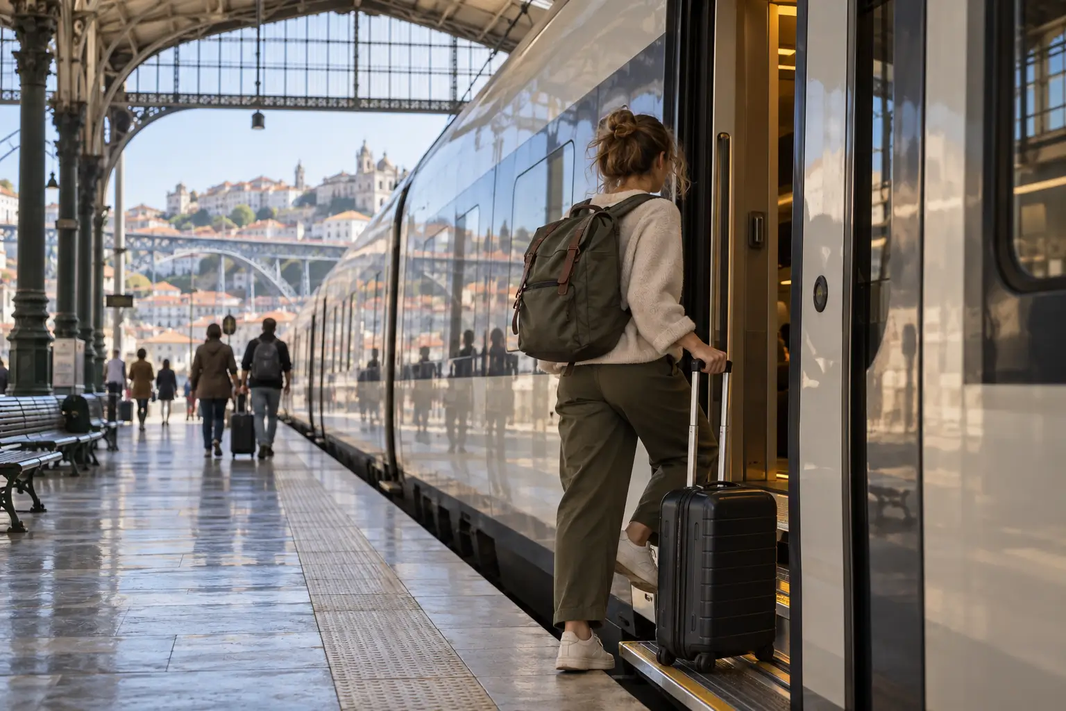 Portugal seven-day journey between Lisbon and Porto by train