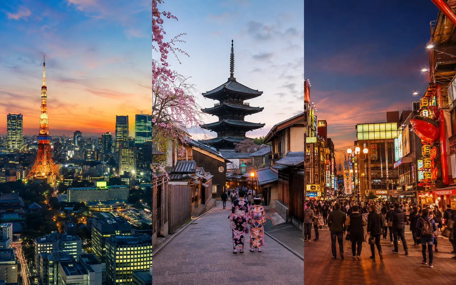 Tokyo, Kyoto and Osaka Itinerary: How to Divide Your Days itinerary overview