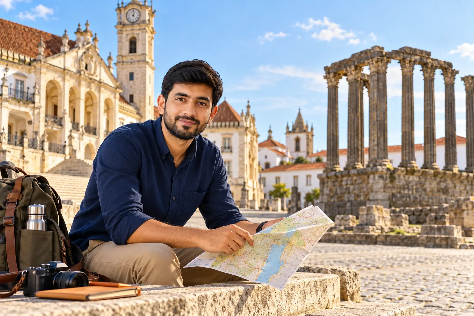 Adnan Ahmed exploring the historic character of Coimbra and Évora