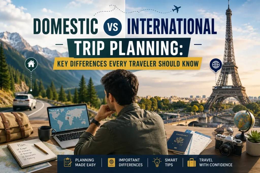 Domestic vs International Trip Planning feature image